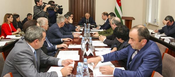 Заседание  кабинета министров   Заседание  кабинета министров   - Sputnik Абхазия