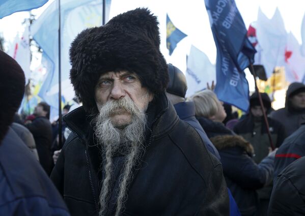 Участник протеста в Киеве, Украина - Sputnik Абхазия