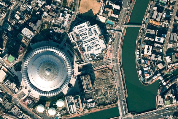 Изображение из космоса города Осака, Япония. - Sputnik Абхазия