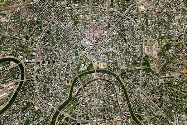 Изображение из космоса города Москвы, Россия - Sputnik Абхазия