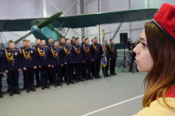 На открытии экспозиции Самолеты Великой Отечественной войны в Центральном музее Военно-воздушных сил в Монино - Sputnik Абхазия