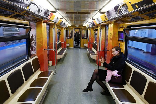 Новый тематический поезд метро Путь к Победе - Sputnik Абхазия