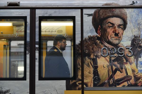 Новый тематический поезд метро Путь к Победе - Sputnik Абхазия