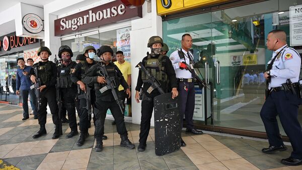 Члены полицейской группы спецназа - Sputnik Абхазия