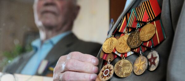 Ветеран Великой Отечественной войны В. И. Запорожченко  - Sputnik Абхазия