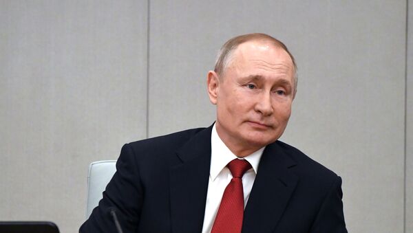 Президент РФ В. Путин принял участие в пленарном заседании Госдумы РФ - Sputnik Аҧсны