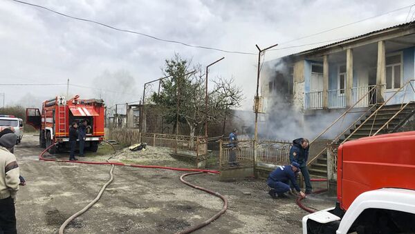 Пожар в Очамчире  - Sputnik Абхазия