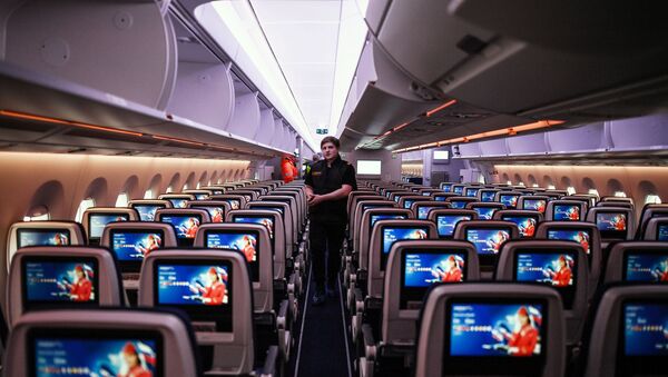 Встреча рейса Аэрофлота на Airbus A350 - Sputnik Абхазия