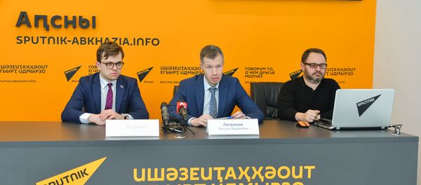 Пресс-конференция российских дипломатов по итогам выборов в Абхазии  Пресс-конференция российских дипломатов по итогам выборов в Абхазии  - Sputnik Аҧсны