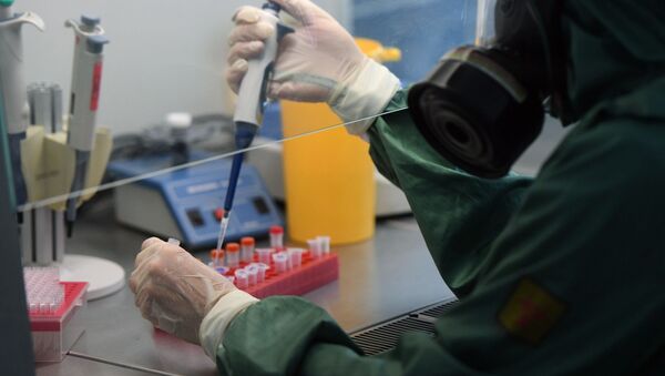 Работа вирусологической лаборатории, где производится анализ на новую коронавирусную инфекцию - Sputnik Абхазия