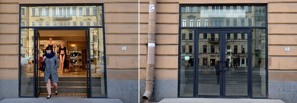 Магазин в Санкт-Петербурге до и после закрытия на карантин из-за коронавируса - Sputnik Абхазия
