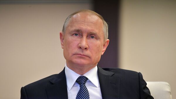Президент РФ В. Путин в режиме видеоконференции провел совещание по вопросам развития ситуации с коронавирусной инфекцией - Sputnik Абхазия