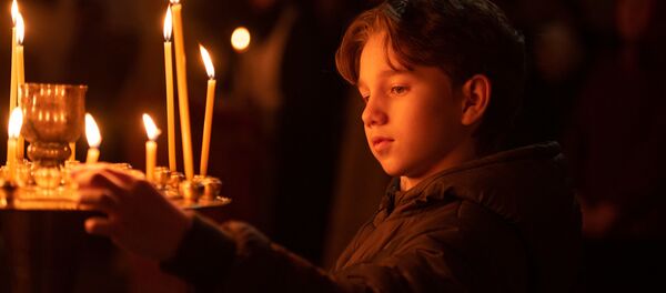 Пасхальное богослужение в одном из храмов Абхазии - Sputnik Абхазия