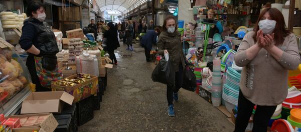 Открытие рынка после карантина Открытие рынка после карантина - Sputnik Абхазия