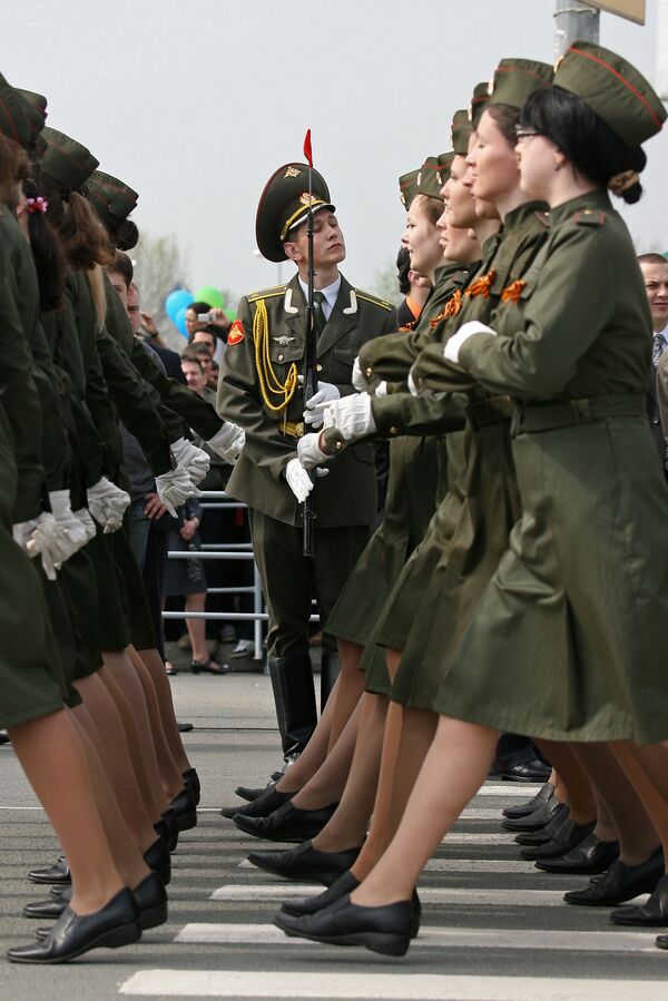 Во время военного парада на Площади Тысячелетия в Казани - Sputnik Абхазия