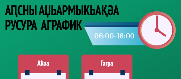 Аԥсны аџьармыкьақәа русура аграфик Аԥсны аџьармыкьақәа русура аграфик - Sputnik Аҧсны