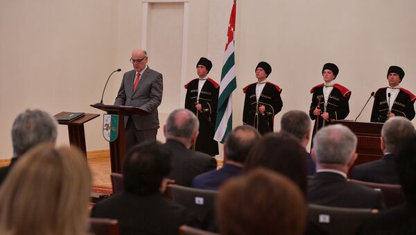 Церемония инаугурации избранного президента Абхазии Аслана Бжания - Sputnik Аҧсны