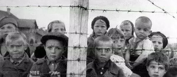 Дети в финском концлагере в Петрозаводске. Архивное фото - Sputnik Аҧсны