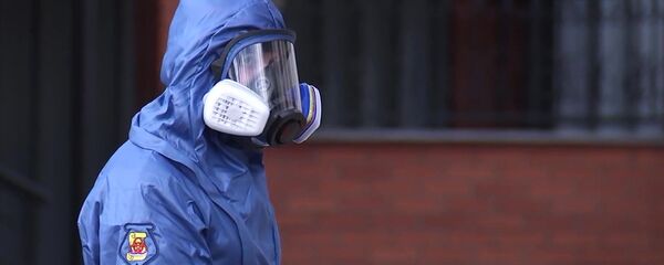 Дезинфекционная обработка сборного пункта города Москвы  - Sputnik Абхазия