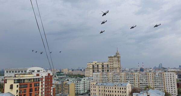 Репетиция воздушной части парада Победы в Москве - Sputnik Абхазия