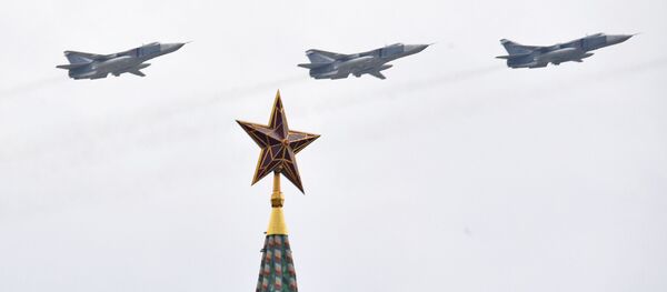 Репетиция воздушного парада Победы в Москве Репетиция воздушного парада Победы в Москве - Sputnik Абхазия