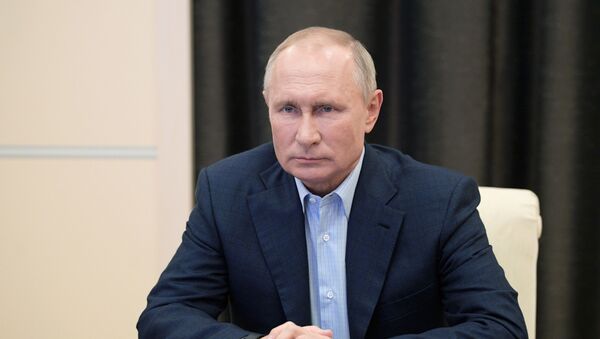 Президент РФ В. Путин провел онлайн-встречу с участниками всероссийской акции МыВместе - Sputnik Абхазия