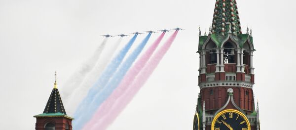 Репетиция воздушного парада Победы в Москве Репетиция воздушного парада Победы в Москве - Sputnik Аҧсны