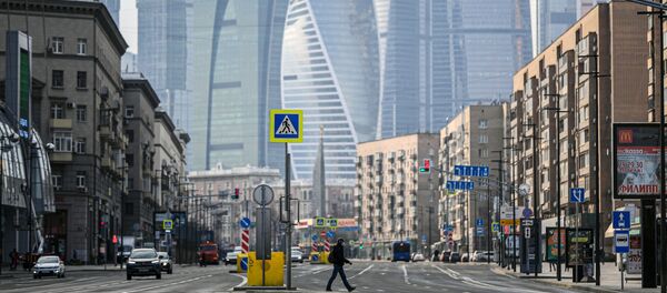 Москва во время режима самоизоляции жителей Москва во время режима самоизоляции жителей - Sputnik Абхазия