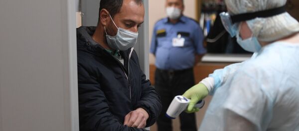 Тестирование россиян на наличие антител к COVID-19 в Москве Тестирование россиян на наличие антител к COVID-19 в Москве - Sputnik Аҧсны