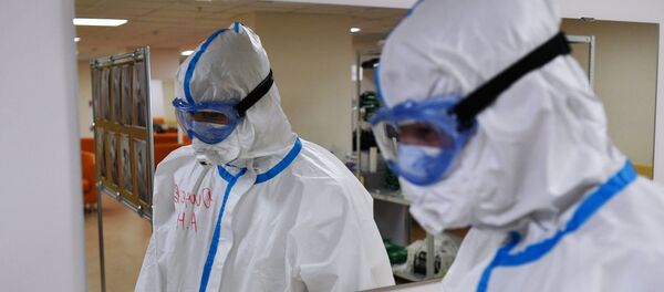Госпиталь COVID-19 в Центре мозга и нейротехнологий ФМБА России Госпиталь COVID-19 в Центре мозга и нейротехнологий ФМБА России - Sputnik Абхазия