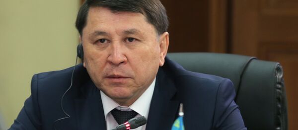 Главный санитарный врач Казахстана Жандарбек Бекшин на 4-ом Совещании глав служб государств-членов ШОС, отвечающих за обеспечение санитарно-эпидемиологического благополучия. Главный санитарный врач Казахстана Жандарбек Бекшин на 4-ом Совещании глав служб государств-членов ШОС, отвечающих за обеспечение санитарно-эпидемиологического благополучия. - Sputnik Абхазия