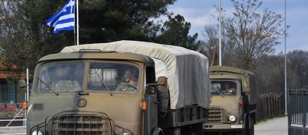 Ситуация с беженцами на границе Греции с Турцией Ситуация с беженцами на границе Греции с Турцией - Sputnik Абхазия