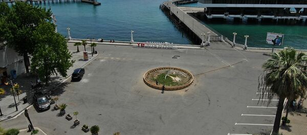 Ремонтные работы на площади Сергея Багапш  Ремонтные работы на площади Сергея Багапш  - Sputnik Абхазия