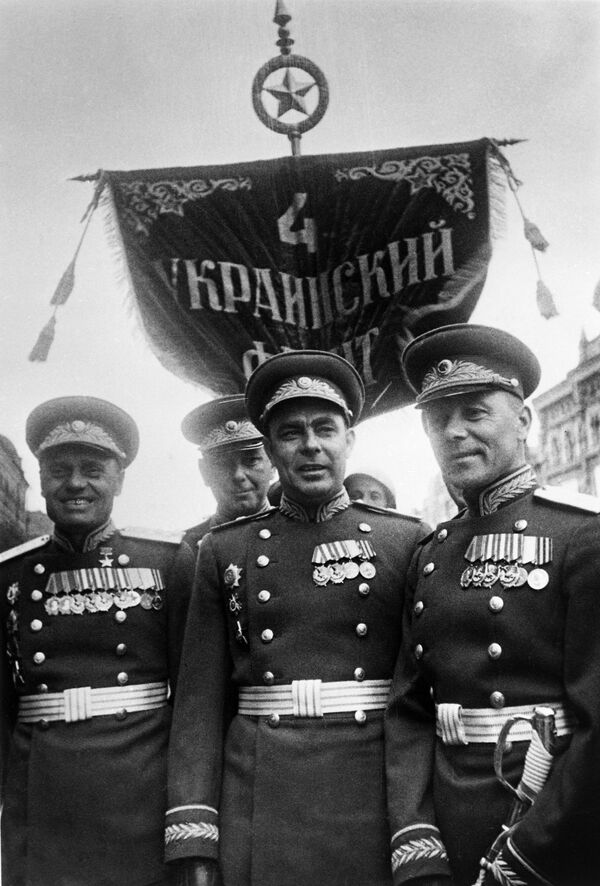  Участники Парада Победы 24 июня 1945 года на Красной площади - Sputnik Абхазия