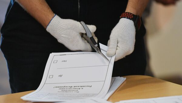 Подсчет голосов по итогам голосования по поправкам в Конституцию РФ - Sputnik Абхазия