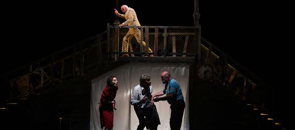 Премьера спектакля - Цилиндр в абхаздраме Премьера спектакля - Цилиндр в абхаздраме - Sputnik Абхазия