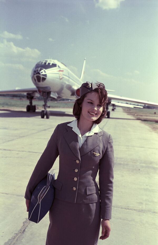 Стюардесса аэропорта Шереметьево, 1964 год. - Sputnik Абхазия